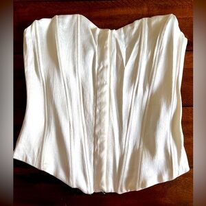 Zara strapless satin corset top. Size S. Like new condition